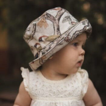 Baumwollhut für Kinder – Breite Krempe für Sonnenschutz – Größen S, M, L – Perfekt für Mädchen und Jungen