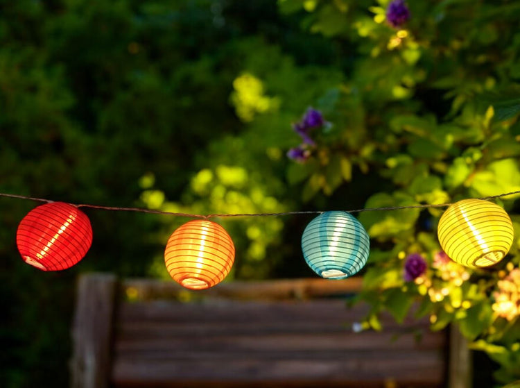 Outdoor Lichterkette | bunt, 135cm