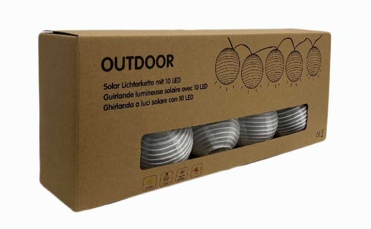 Solar LED Lichterkette | weiss, 135 cm
