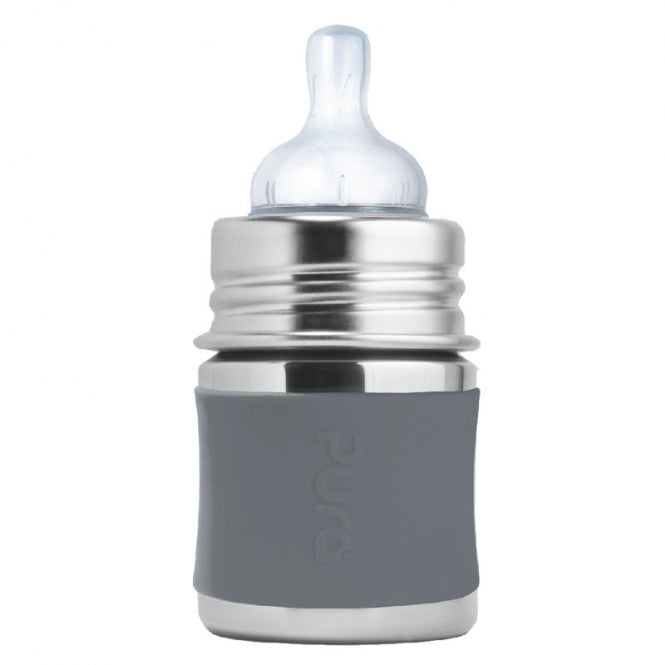 150 ml Babyflasche mit Sauger grau
