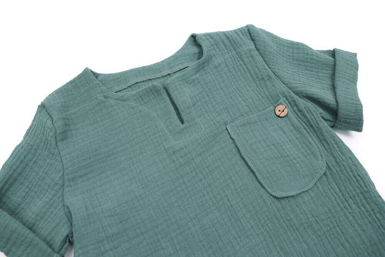 T-Shirt | Musselin | dusty mint