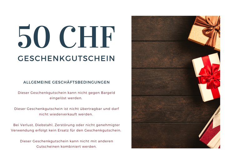Geschenkgutschein zu Weihnachten