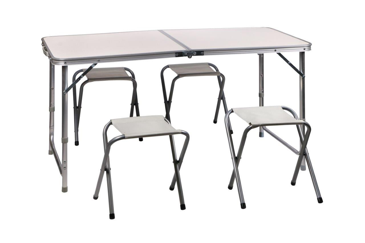 campingtisch set 4 personen Campingtisch Set, 4 Klappstühle