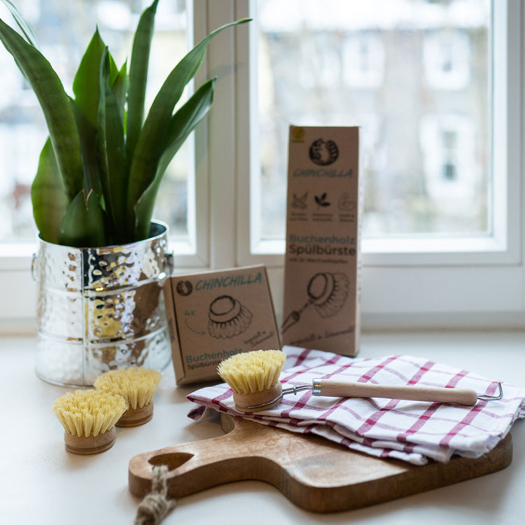 nachhaltige spülbürste, holzspülbürste, naturborsten, holzbürste plastikfreie küchenbürste, topfbürste naturfasern fibre