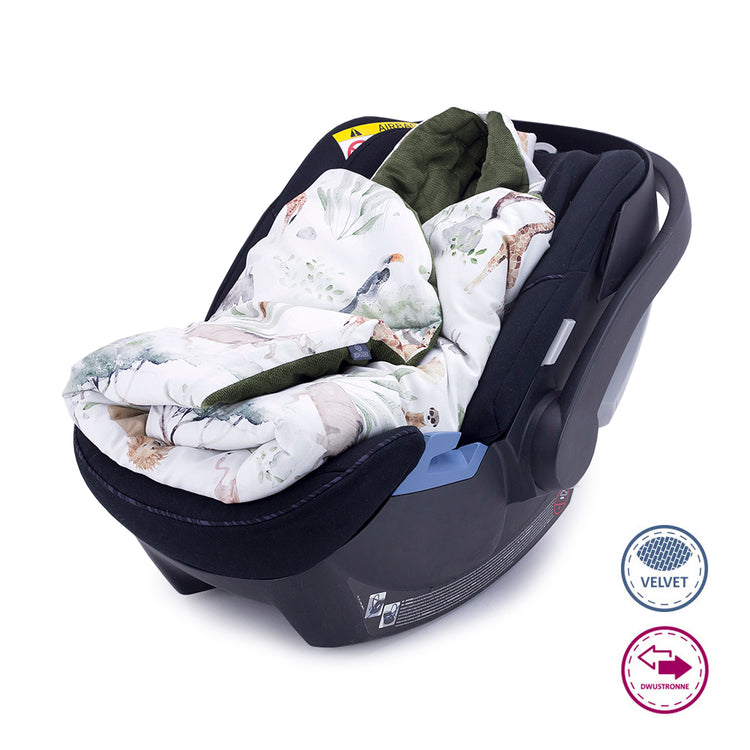 Decke für Babyschale Makaszka Sawanna