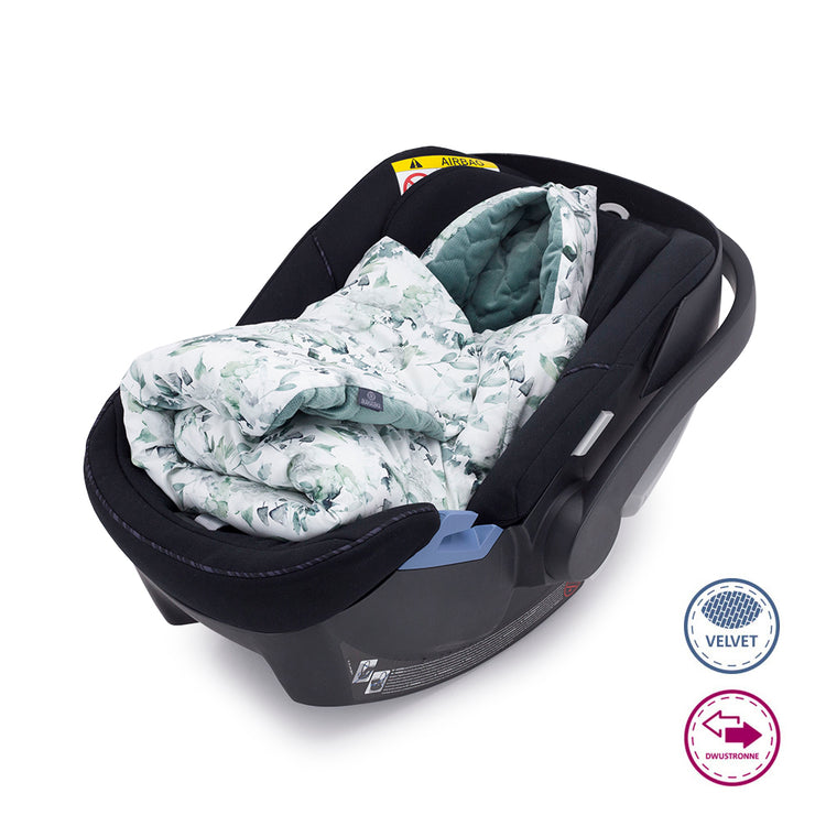 Decke für Babyschale Makaszka Sage Green