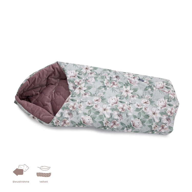 Decke für Babyschale Makaszka Vintage Flowers