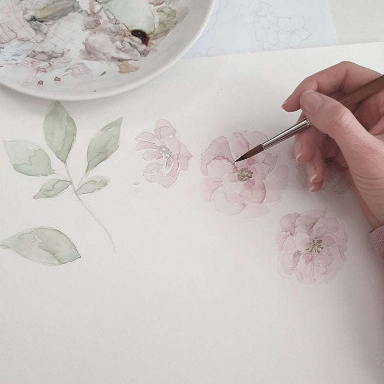 Decke für Babyschale Vintage Flowers