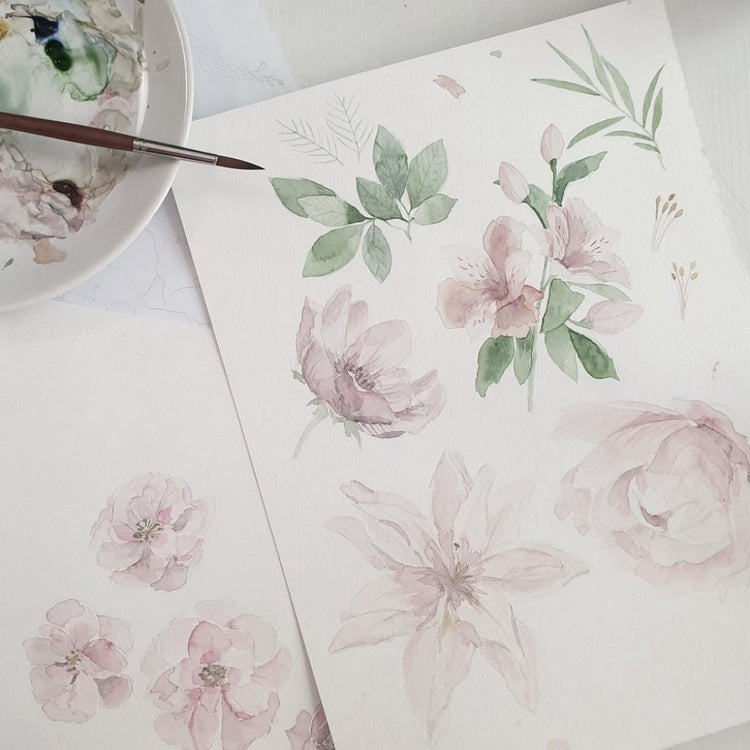 Decke für Babyschale Vintage Flowers