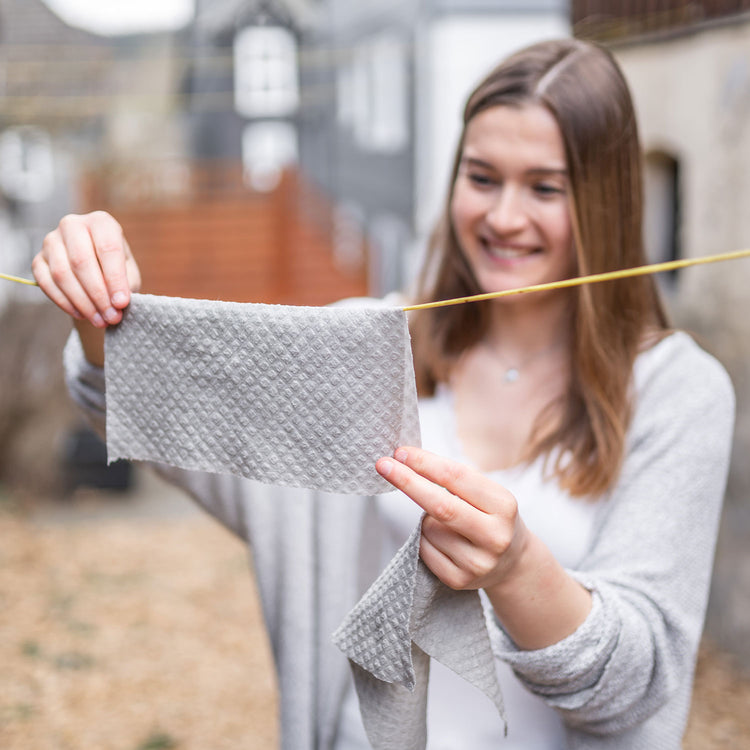 Küchenrolle nachhaltig, wiederverwendbare Küchentücher, Papierlose Küchenrolle