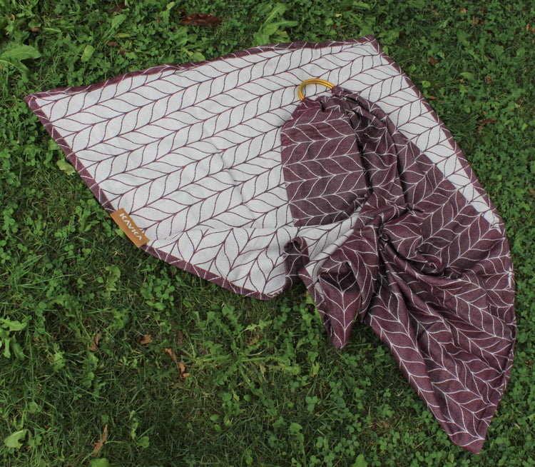 Kavka Ringsling bordeaux/weiß
