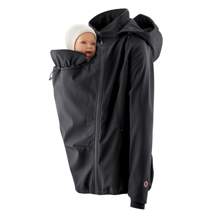 Mamalila Softshell Babywearing Jacket Allrounder | schwarz