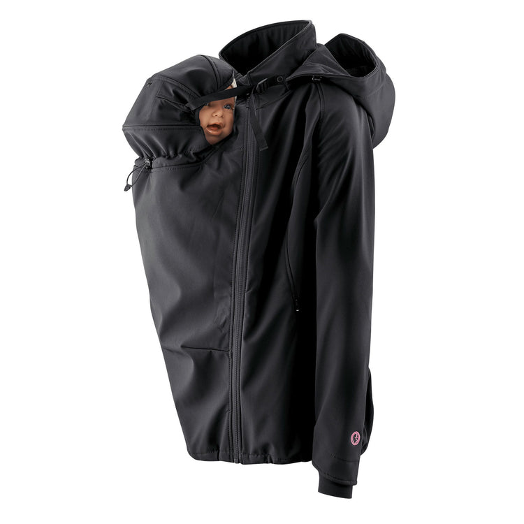 Mamalila Softshell Babywearing Jacket Allrounder | schwarz