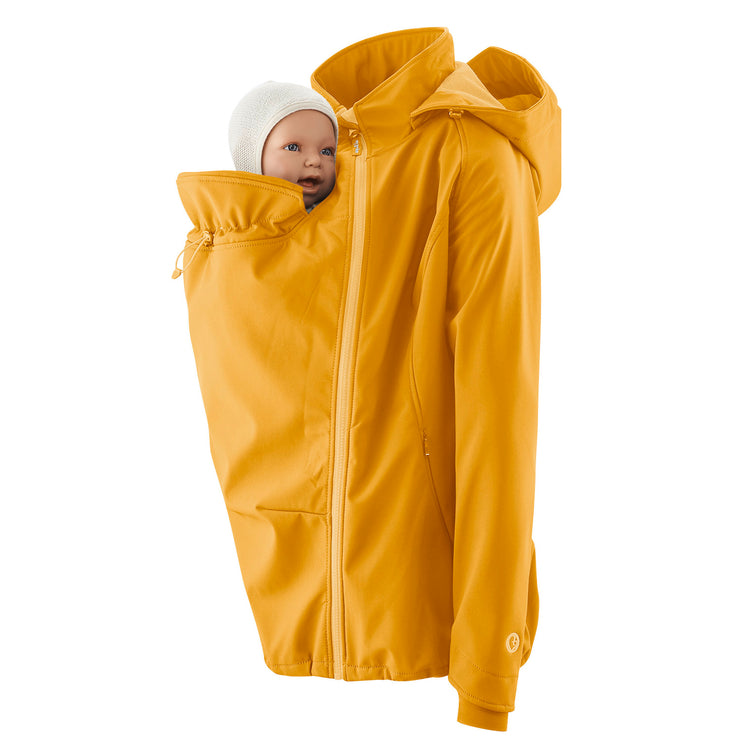 Mamalila Softshell Babywearing Jacket Allrounder | senf