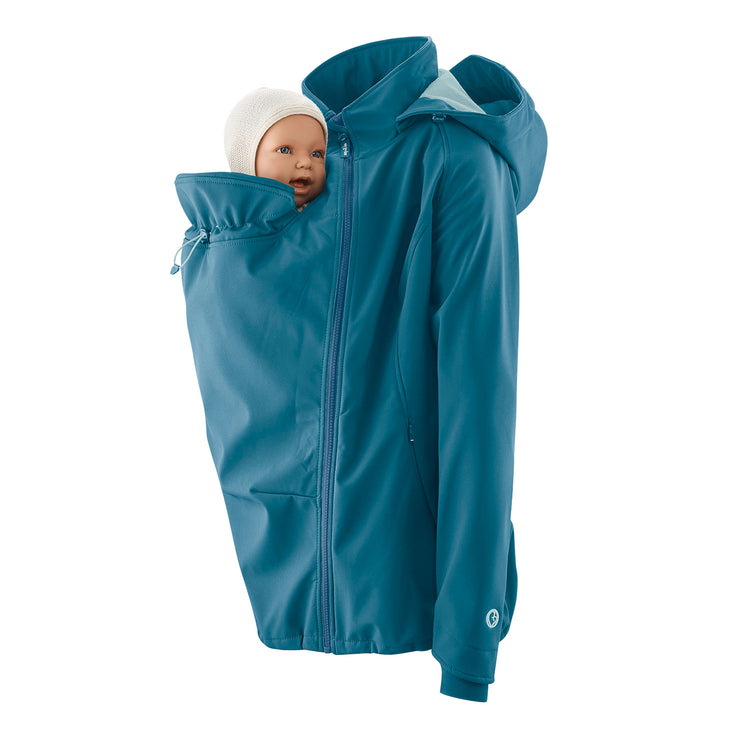 Mamalila Softshell Babywearing Jacket Allrounder | aquamarin