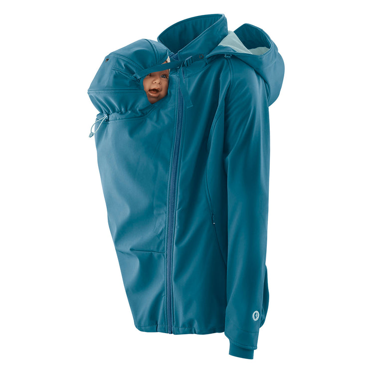 Mamalila Softshell Babywearing Jacket Allrounder | aquamarin