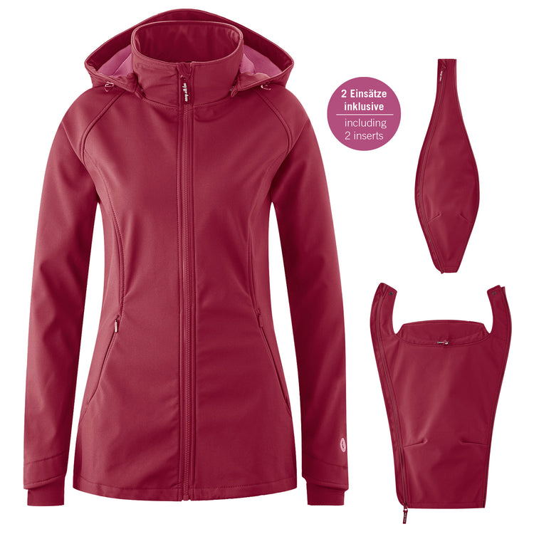 Mamalila Softshell Babywearing Jacket Allrounder | beere