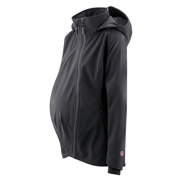Mamalila Softshell Babywearing Jacket Allrounder | schwarz