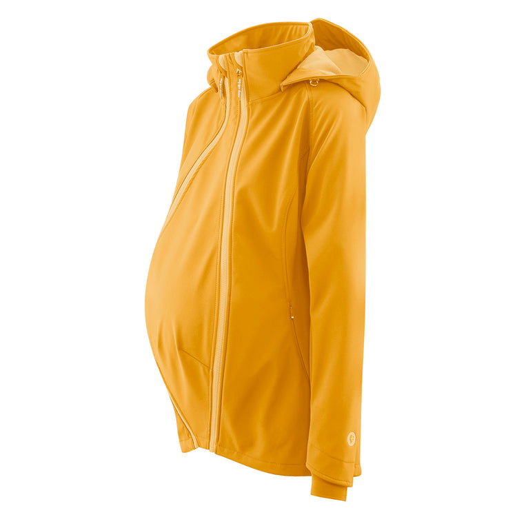 Mamalila Softshell Babywearing Jacket Allrounder | senf