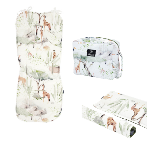 3er Set für Kinderwagen von Makaszka | Sawanna