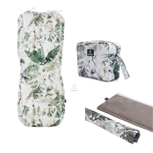 3er Set für Kinderwagen von Makaszka | Tropical Vibes