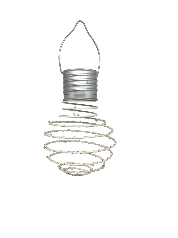 Solar Spiral LED-Hängelampe weiss