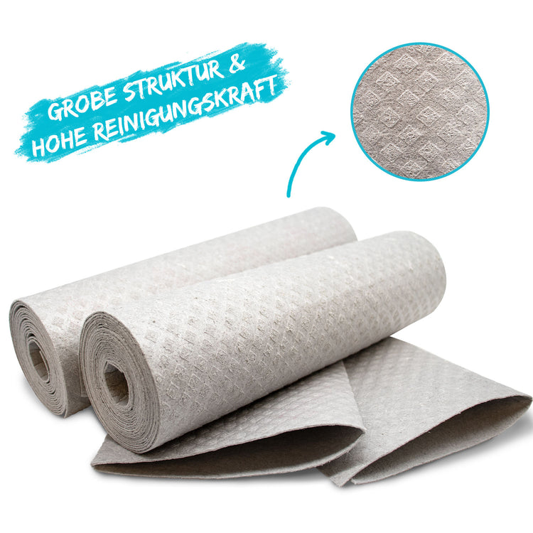 Küchenrolle nachhaltig, wiederverwendbare Küchentücher, Papierlose Küchenrolle