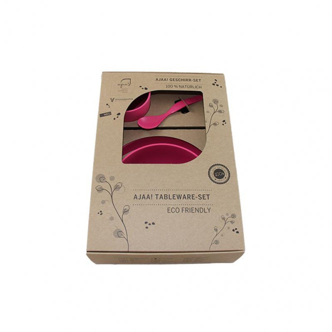 Geschirrset 4 teilig von Ajaa! | pink