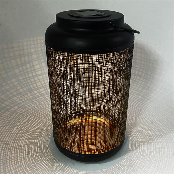 Edle LED Solarlaterne Metall
