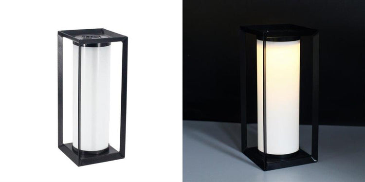 Solarlampe, Solarleuchte, Laterne Metall, Outdoor Lampe mit Solar