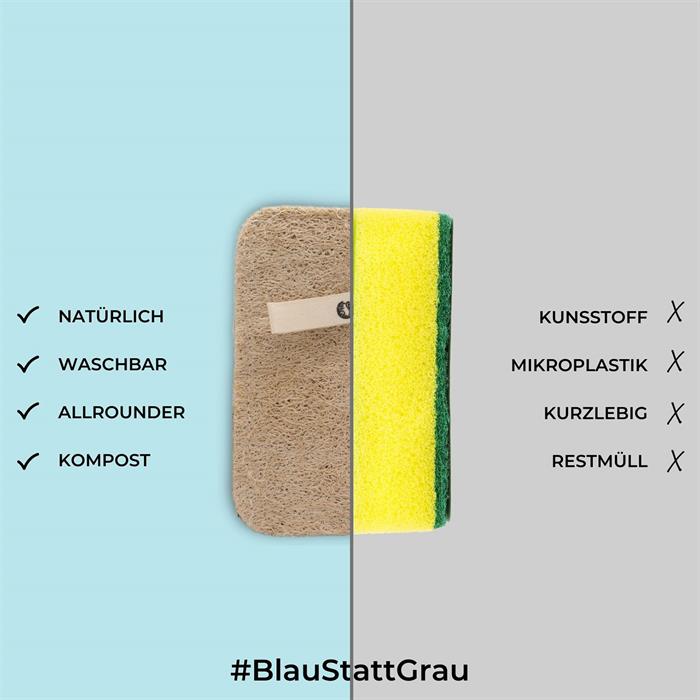 Spülschwämme natürlich waschbar allrounder kompost