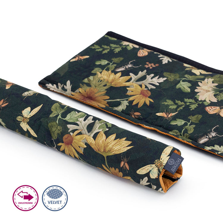 Griffschutz für Kinderwagen Universal, Bügelschoner | Makaszka - Vintage Flowers