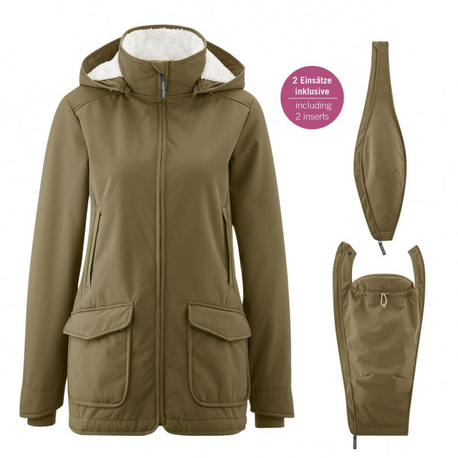 Mamalila Winter Tragejacke Cosy Allrounder | khaki, senf, agave
