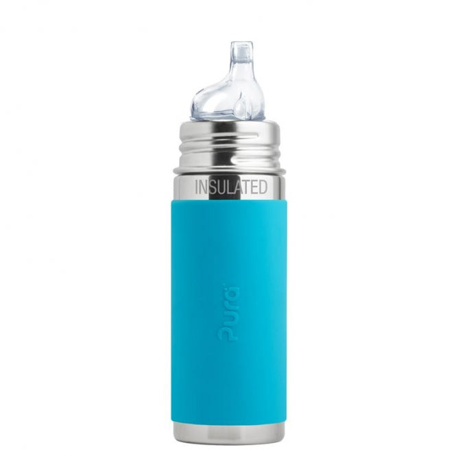 Trinklern Isolierflasche blau