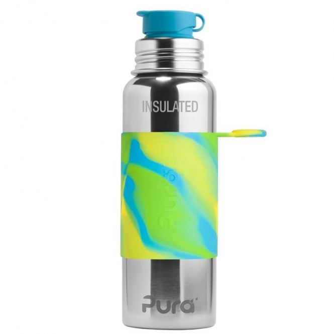 PURA SPORT ISOLIERFLASCHE 650 ML GREEN SWIRL