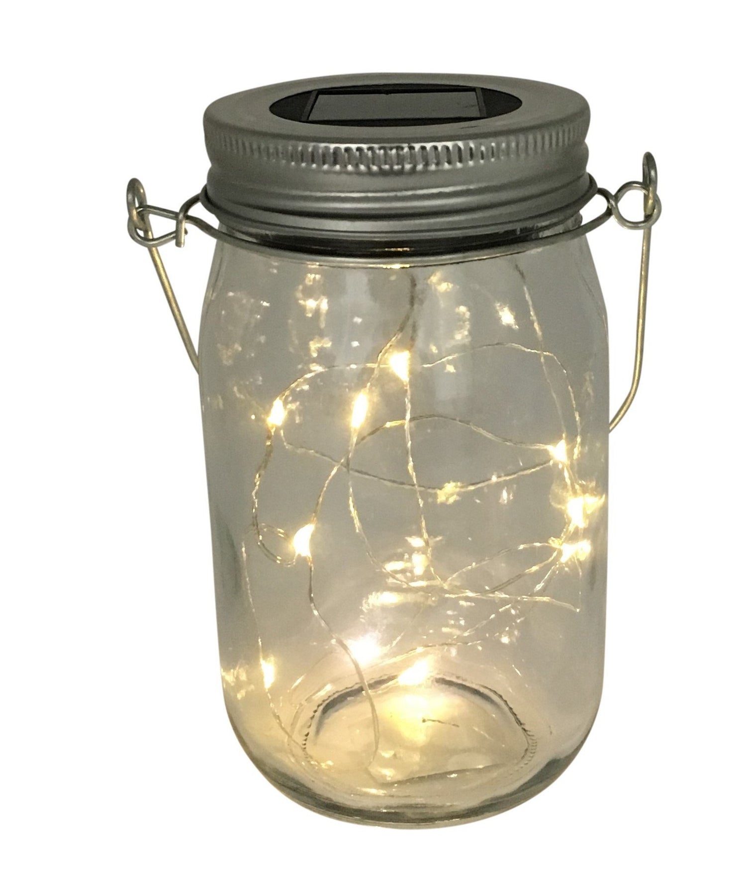 Schönes Solarglas mit Microlight 10 LED