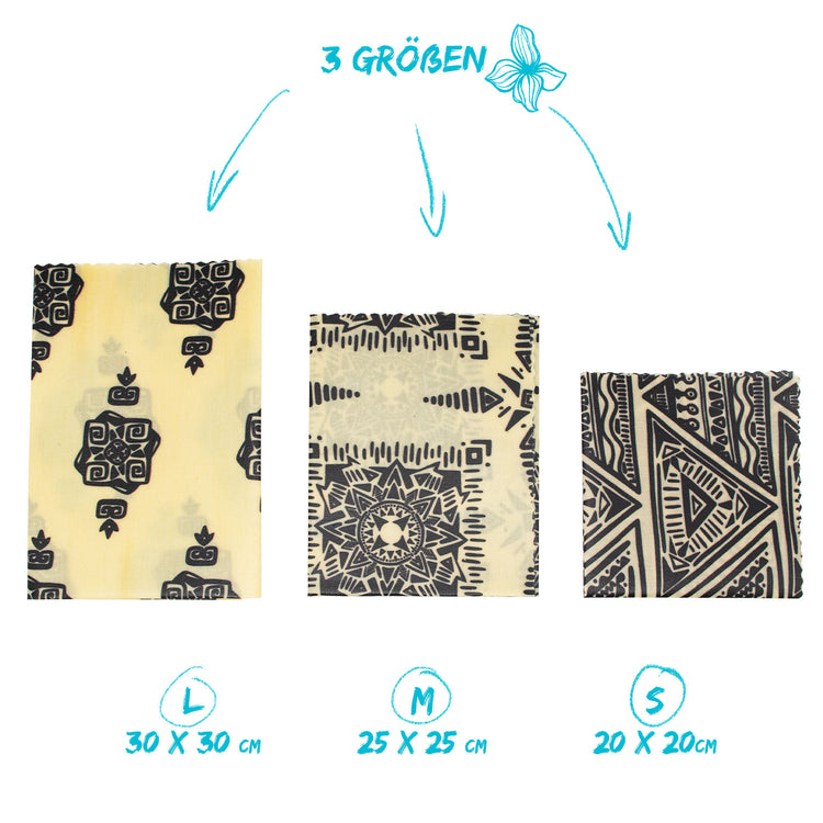 Wachstücher, Bio Baumwolle, Aufbewahrung, Bienenwachs