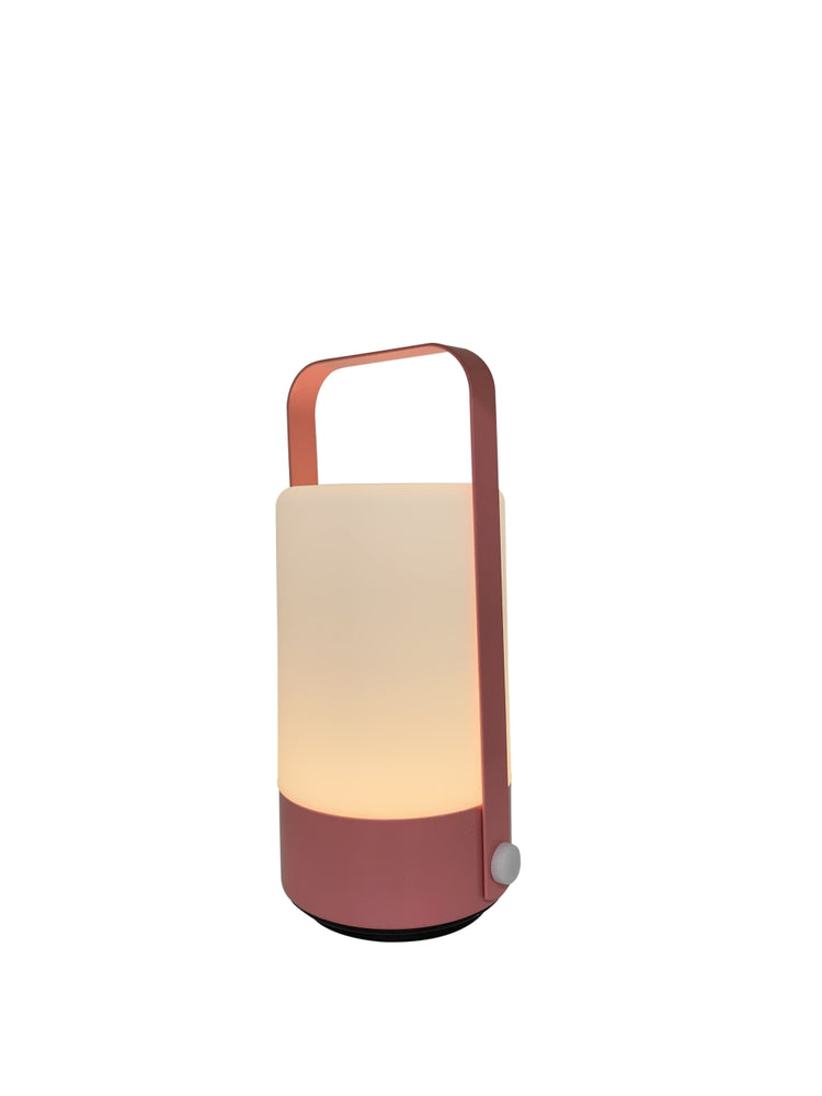 LED Lampe mit Kunststoff-Haube | rosa
