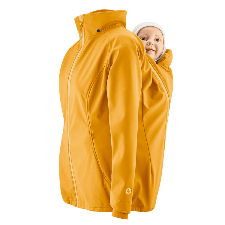 Mamalila Softshell Babywearing Jacket Allrounder | senf