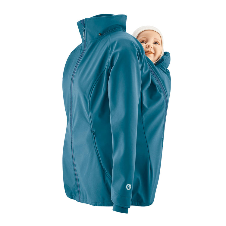 Mamalila Softshell Babywearing Jacket Allrounder | aquamarin