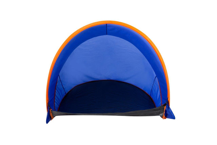 blaue kleine Zelt, Strandzelt, Strandmuschel Pop Up