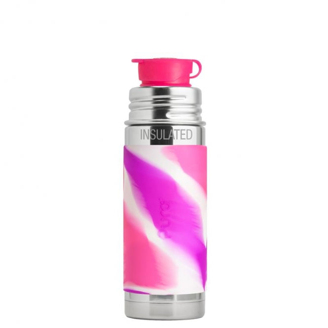 Sport Isolierflasche Pink Swirl